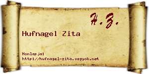 Hufnagel Zita névjegykártya
